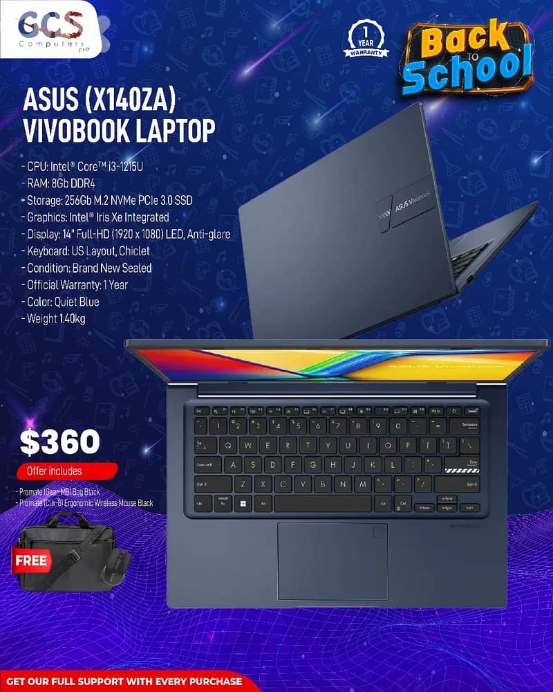 Asus (X140ZA) Vivobook Laptop 0