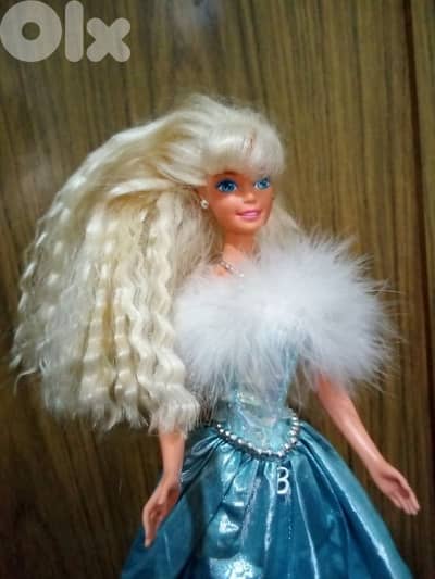 BUBBLE ANGEL Barbie Rare Mattel 94 Great doll wavy hair, big dress=37$