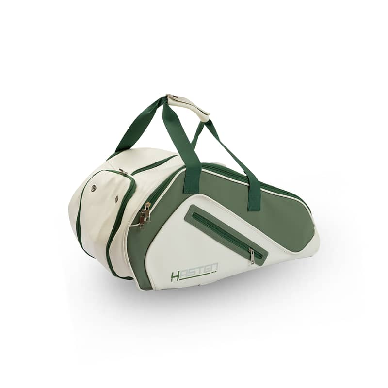 Hasten Padel Racket Bag White Green 0