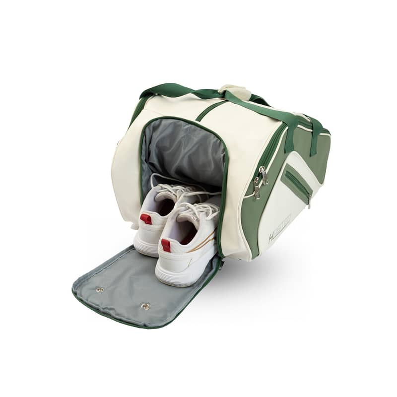 Hasten Padel Racket Bag White Green 5