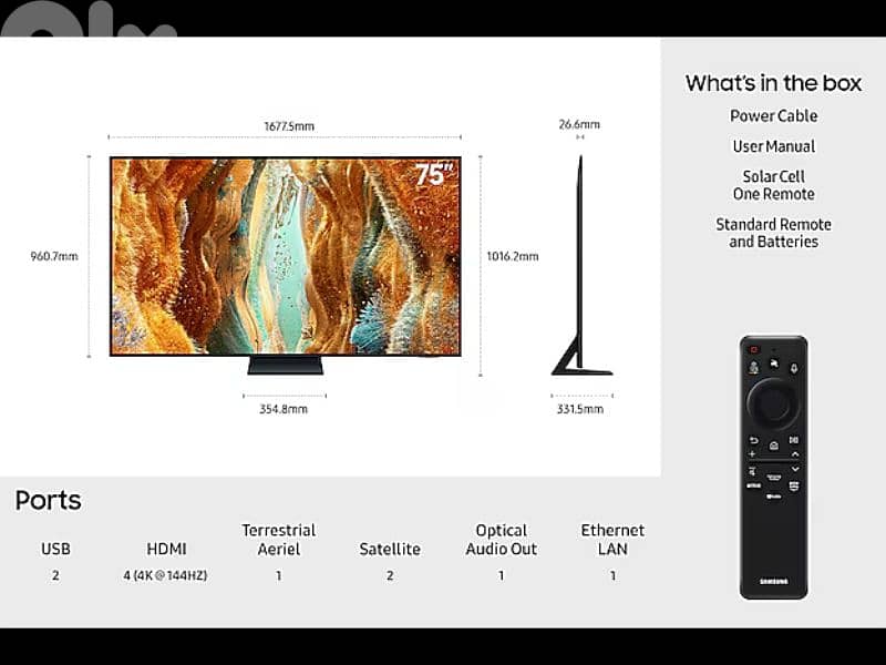 Samsung 75" Neo QLED QN70F 4K Vision AI Smart TV (2025) 5