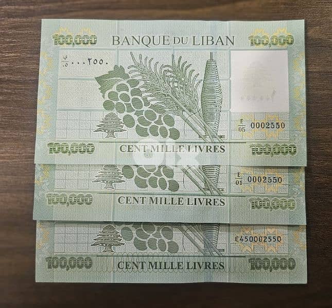 فئه ١٠٠ الف ليره . ٤ ارقام ينتهو نفس الارقام. انسر ٢٠١١. ٢٠١٢. ٢٠٢٢ 6