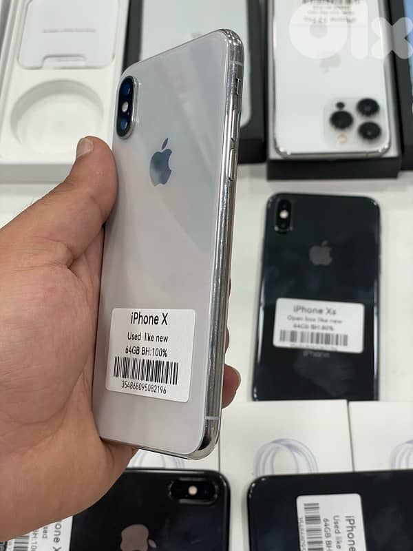iPhone X 64 GB battery 100% like new 1
