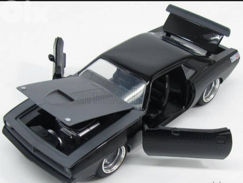 Letty's Plymouth Barracuda (Fast &Furious 7) diecast car model 1;24 3