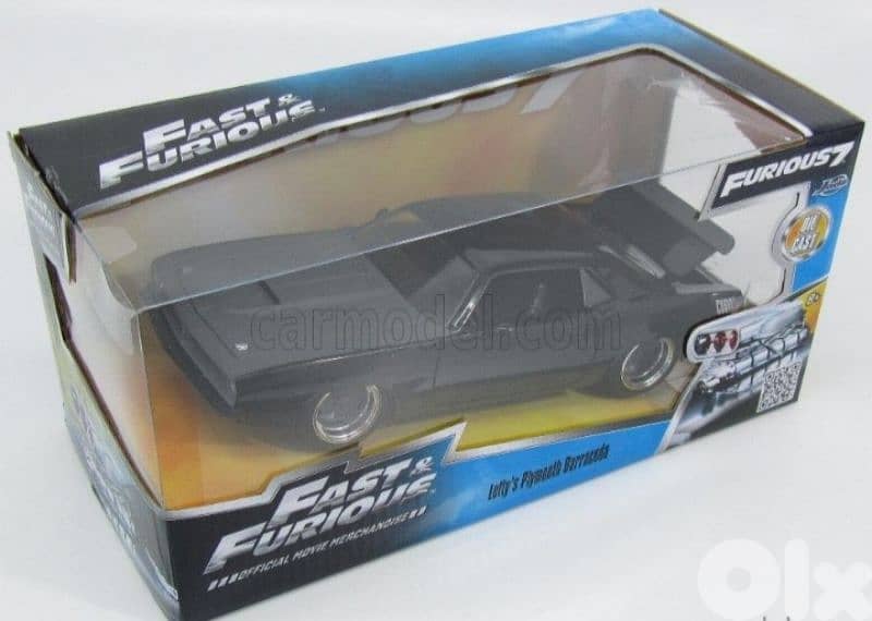 Letty's Plymouth Barracuda (Fast &Furious 7) diecast car model 1;24 4