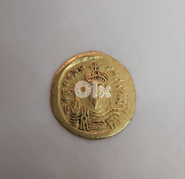Byzantine  Gold coinSolidus  emperor Phocas year 602 AD weight 4.4 gr 0