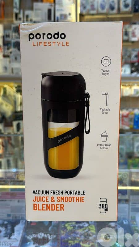 Porodo portable Juice & Smoothie Blender 380ml black 0