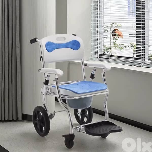 Wheelchair + Commode + Shower Chair 0