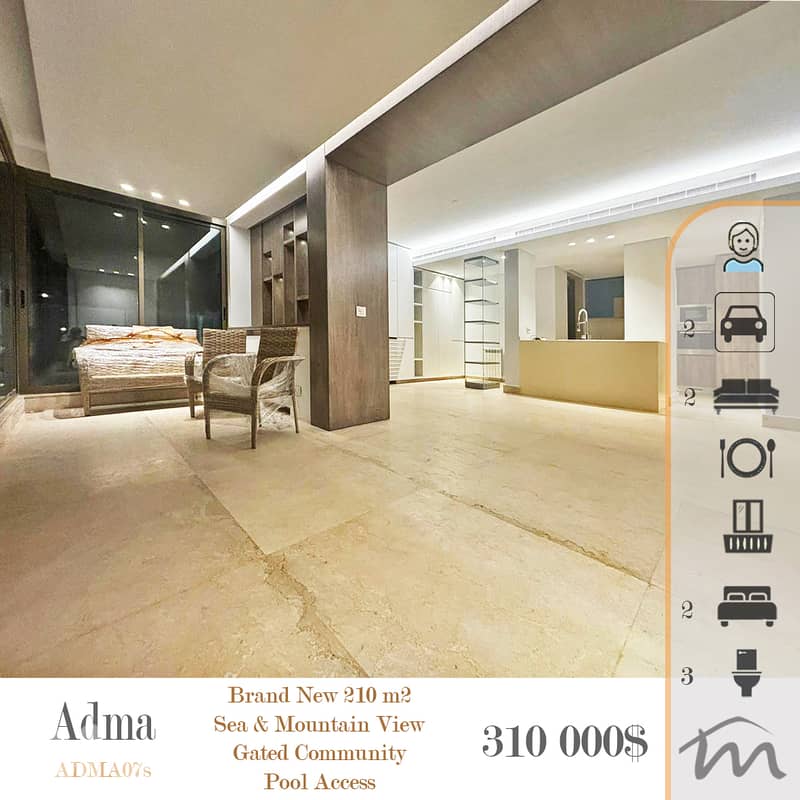 Adma | Signature 210m² Apt | Panoramic View | Class A Building Status 0