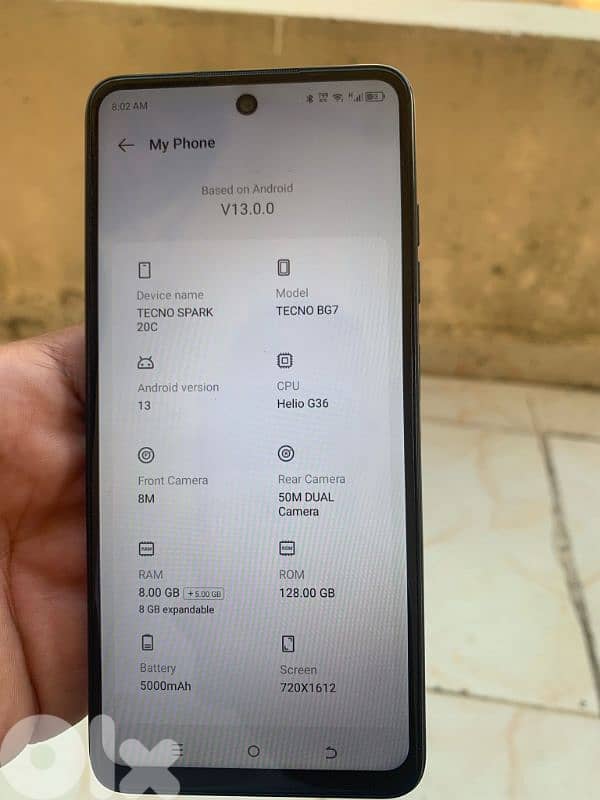 Tecno spark 20c 128 Gaga 8+3ram 0