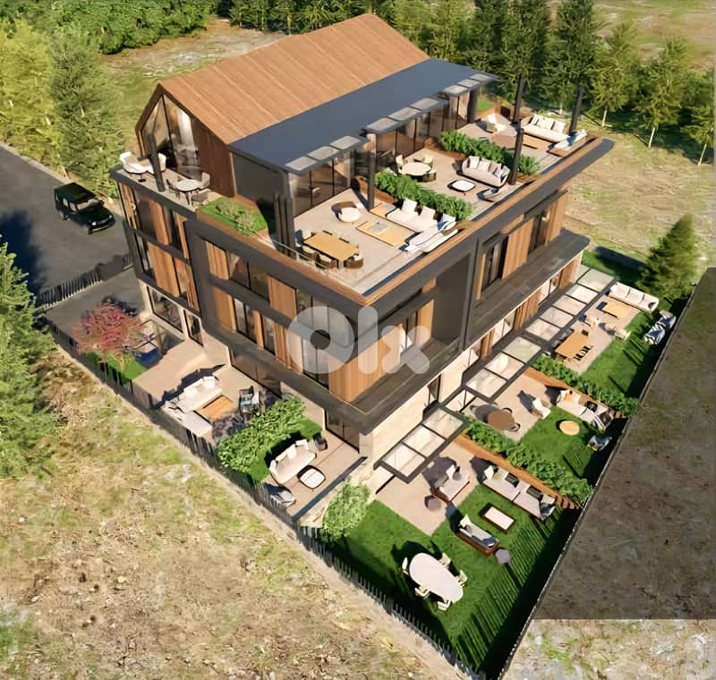 Chalet for sale in Tilal Al Assal/ Under construction/ Terrace 1