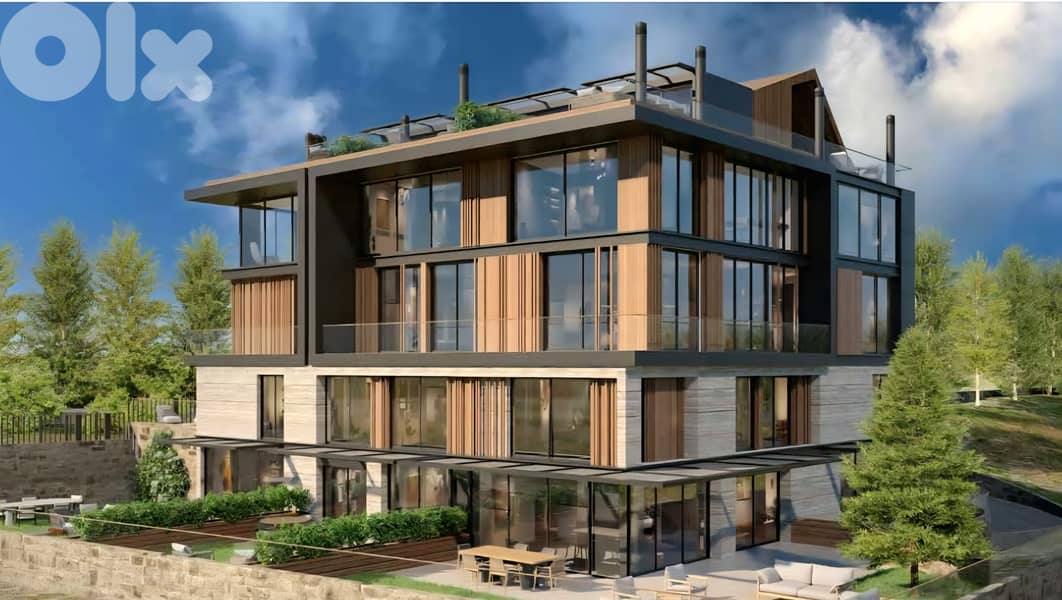 Chalet for sale in Tilal Al Assal/ Under construction/ Terrace 2