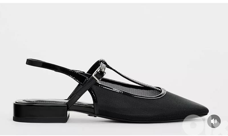Zara elegant balck shoes for women like new size 38 0