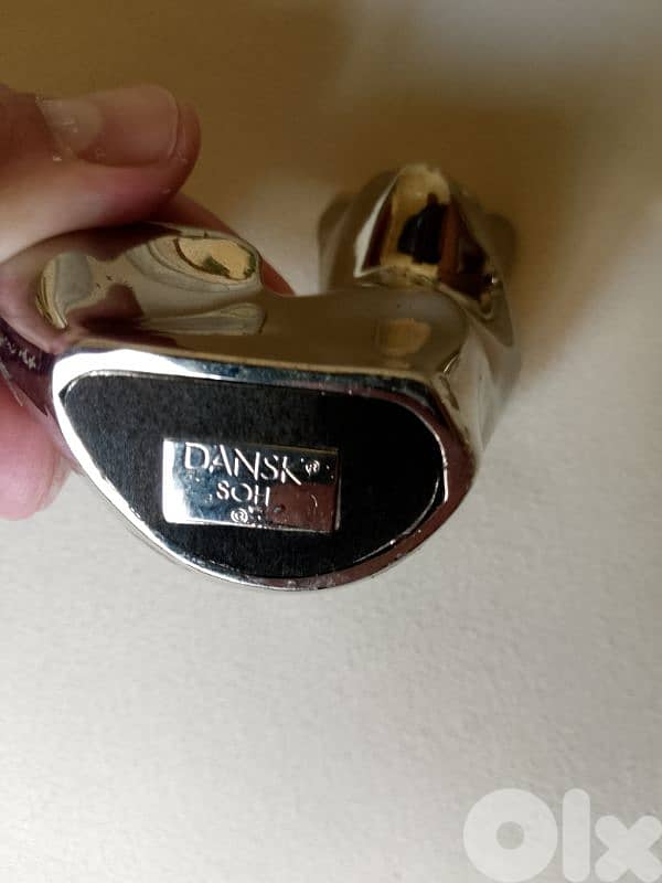 Mom &Baby Dansk SOH Elephant Paperweights Silver Color 1