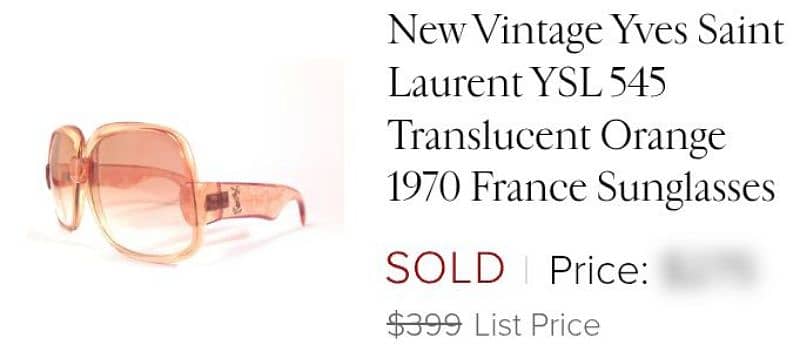 The Authentic Yves Saint Laurent sunglasses 413 france 5