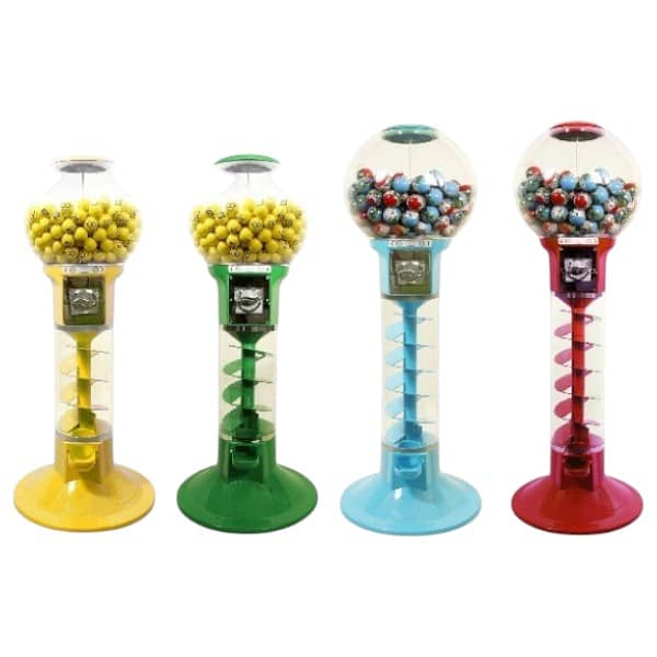 SPIRAL VENDING MACHINE – Set of 4 - Coin Operated 0
