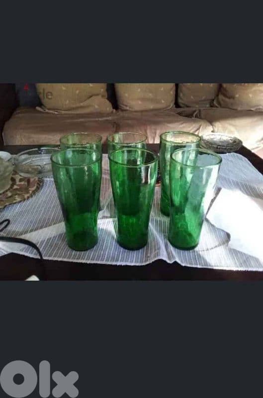 16cm green long glasses 0