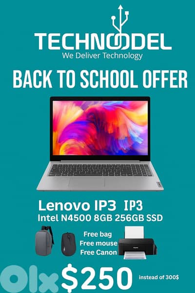 New Lenovo Laptop + 3in1 Printer