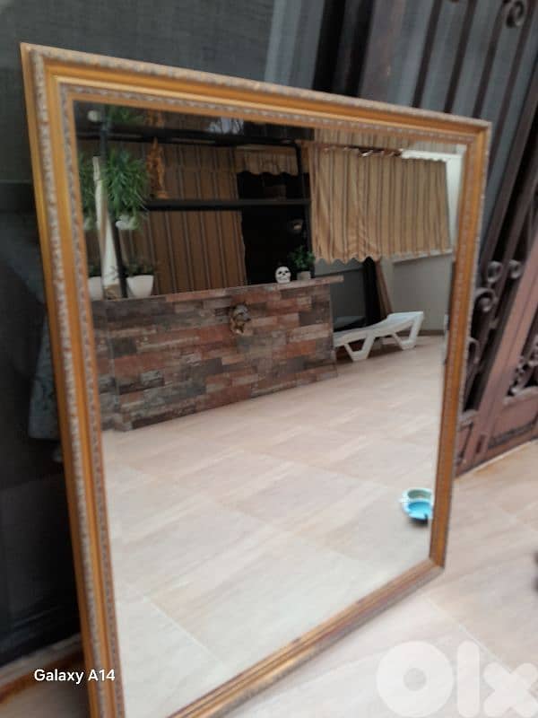 antique  mirror  30 years old 112cmx133cm 1
