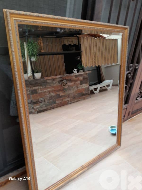 antique  mirror  30 years old 112cmx133cm 2