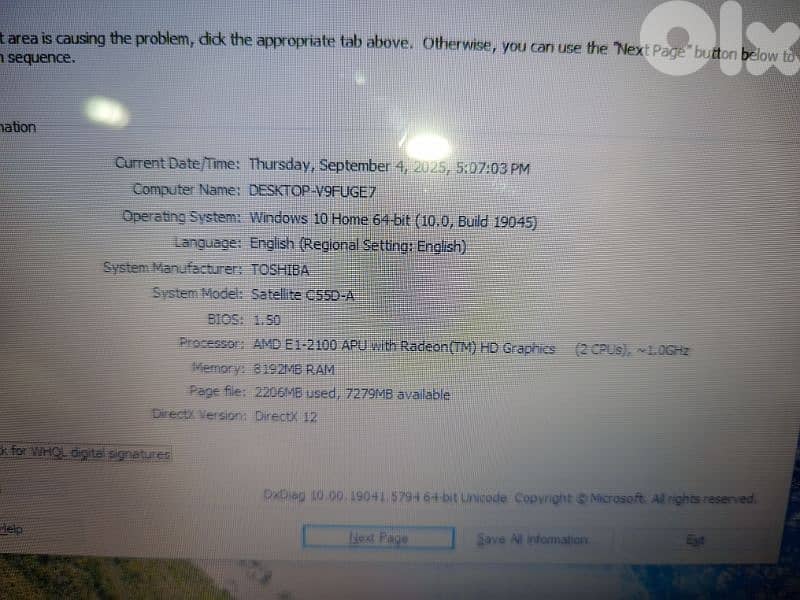 Toshiba c55-a 2