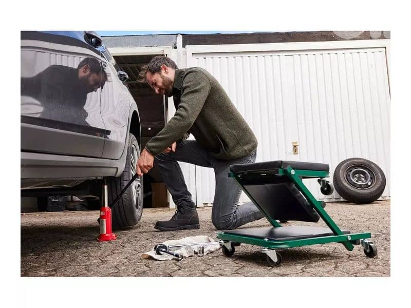 parkside car creeper & stool foldable 1