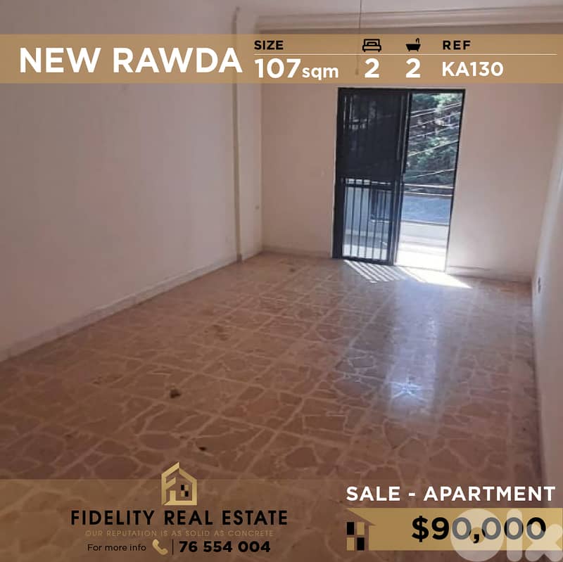 Apartment for sale in New Rawda KA130 شقة  للبيع في  الروضة الجديدة 0