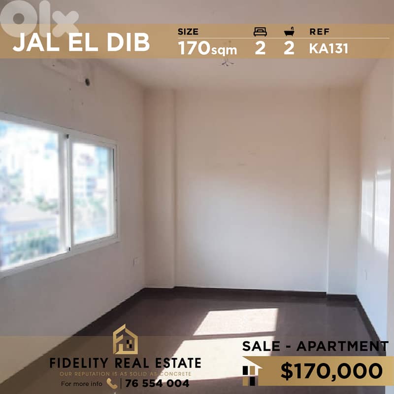 Apartment for sale in Jal El Dib KA131 شقة للبيع في جل الديب 0