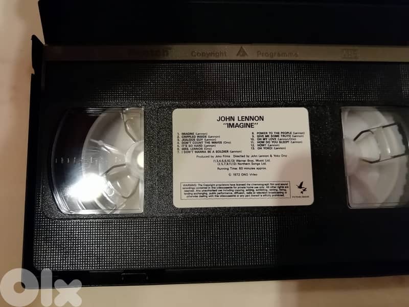 John Lenon "Imagine" the movie VHS 2