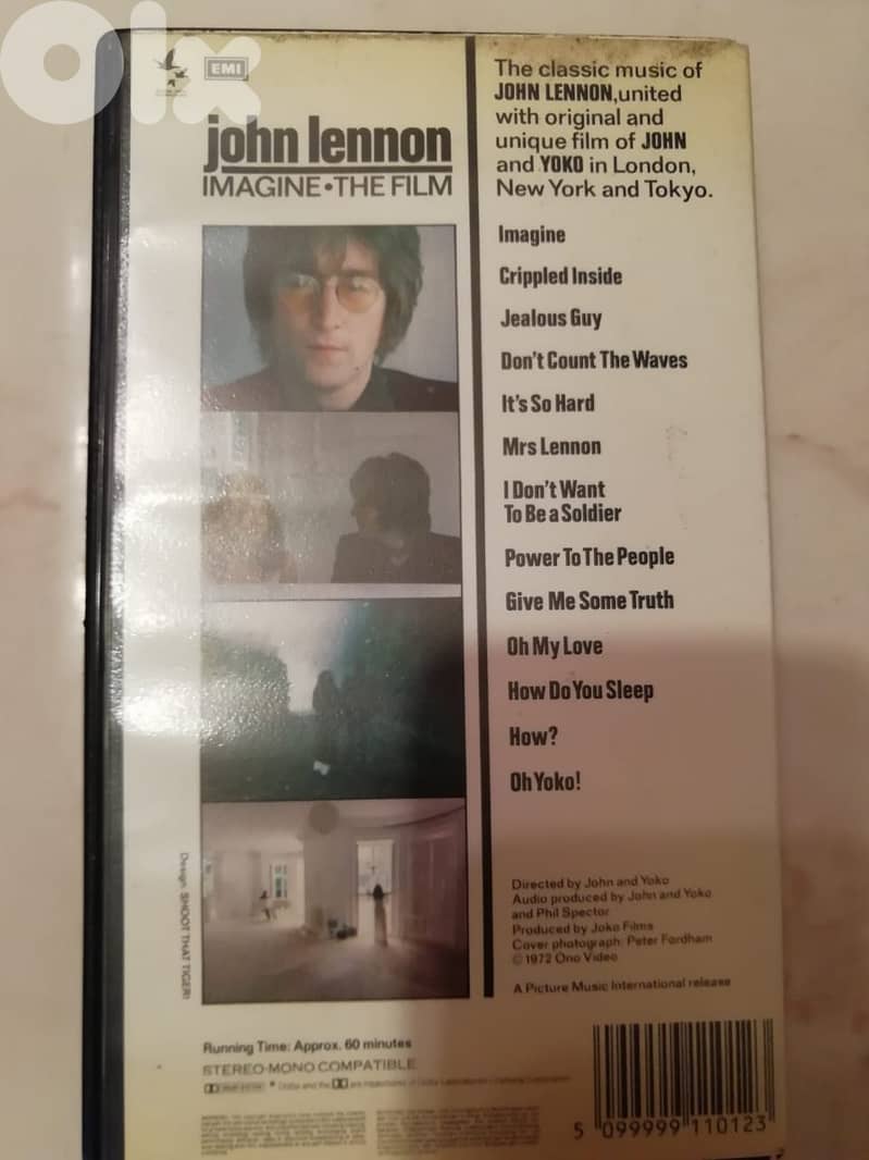John Lenon "Imagine" the movie VHS 3