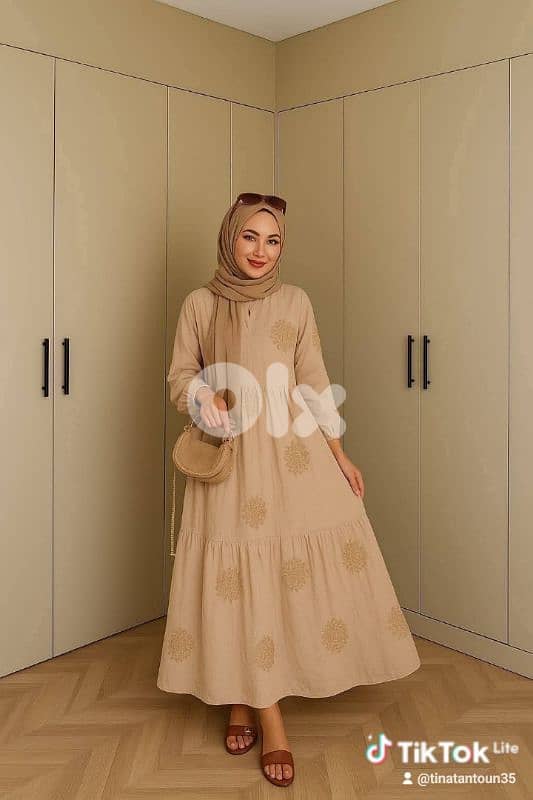 فستان طويل قماشه روعه 2