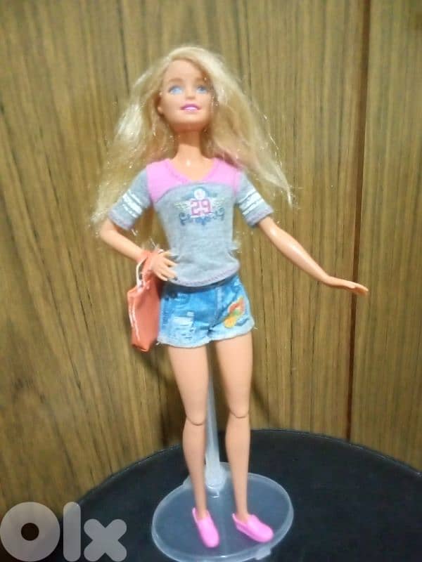 Barbie WALKS With PUPPY Mattel2015 Great doll flexi legs+kickers+bag. 0