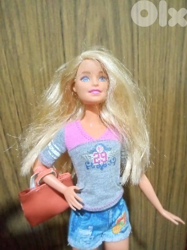 Barbie WALKS With PUPPY Mattel2015 Great doll flexi legs+kickers+bag. 1