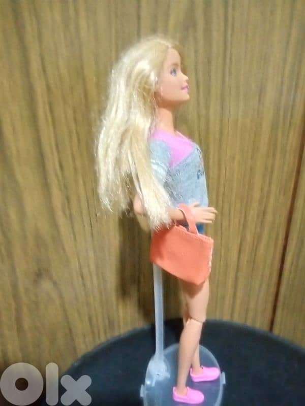 Barbie WALKS With PUPPY Mattel2015 Great doll flexi legs+kickers+bag. 3