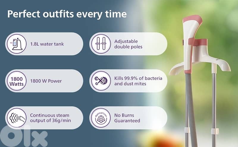 Philips 1000 Series 1800watt Garment Steamer 10