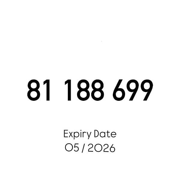 Alfa Prepaid Mobile Number (Offer Valid for Few Days Only) 0