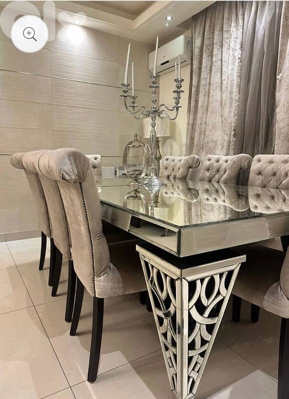 mirror dining table 0