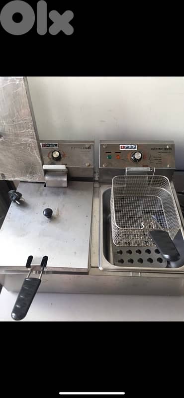 2 IPEC Electric Flat Grill & Double Electric Fryer Excellent Condition 3