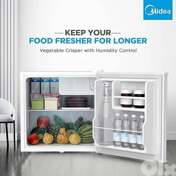 Midea 2.5Ft 45L Mini Top Mount Fridge 0