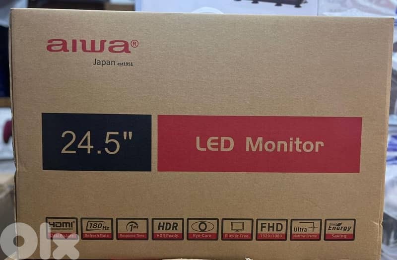 Aiwa Gaming Monitor 24.5” 180hz FHD 2