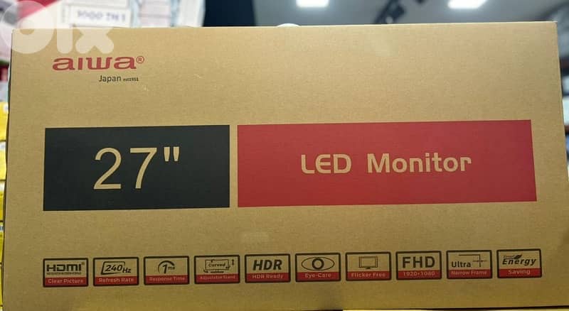 Aiwa 27” Curved FHD 240hz Gaming Monitor 3