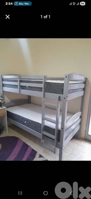 Bunk beds + 2x Mattresses 0