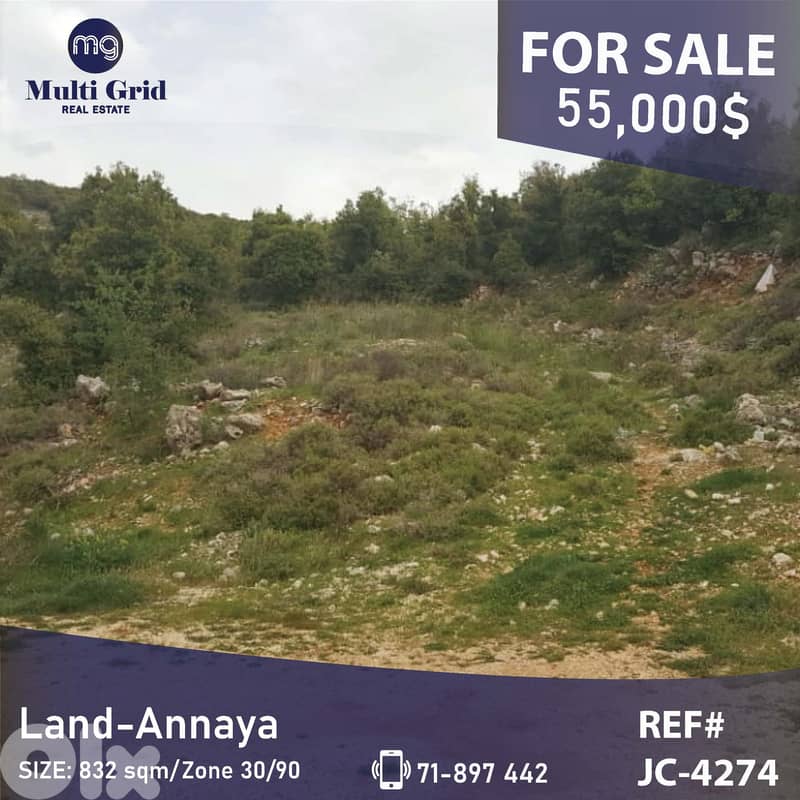JC-4274 / Land for Sale in Rass Osta-Annaya, أرض للبيع في راس أسطا 0