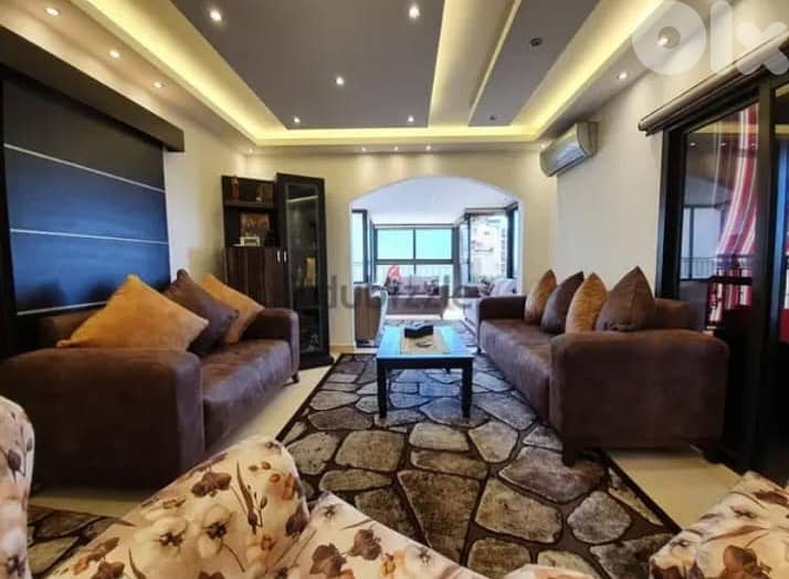 FULLY DECORATED APARTMENT FOR SALE IN KASLIK PRIME+SEA VIEW, (JOU-183) 0