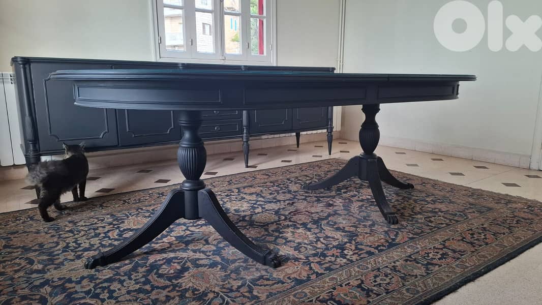 Elegant Black Dining Room Set with Glass Top 3