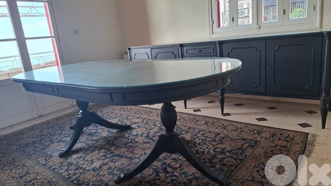 Elegant Black Dining Room Set with Glass Top 7