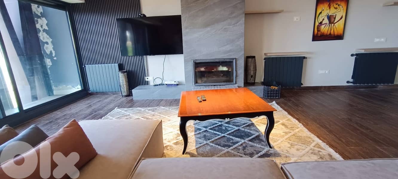 Duplex Chalet + Terrace For Rent In Faqra شاليه للاجار في فقرا 3