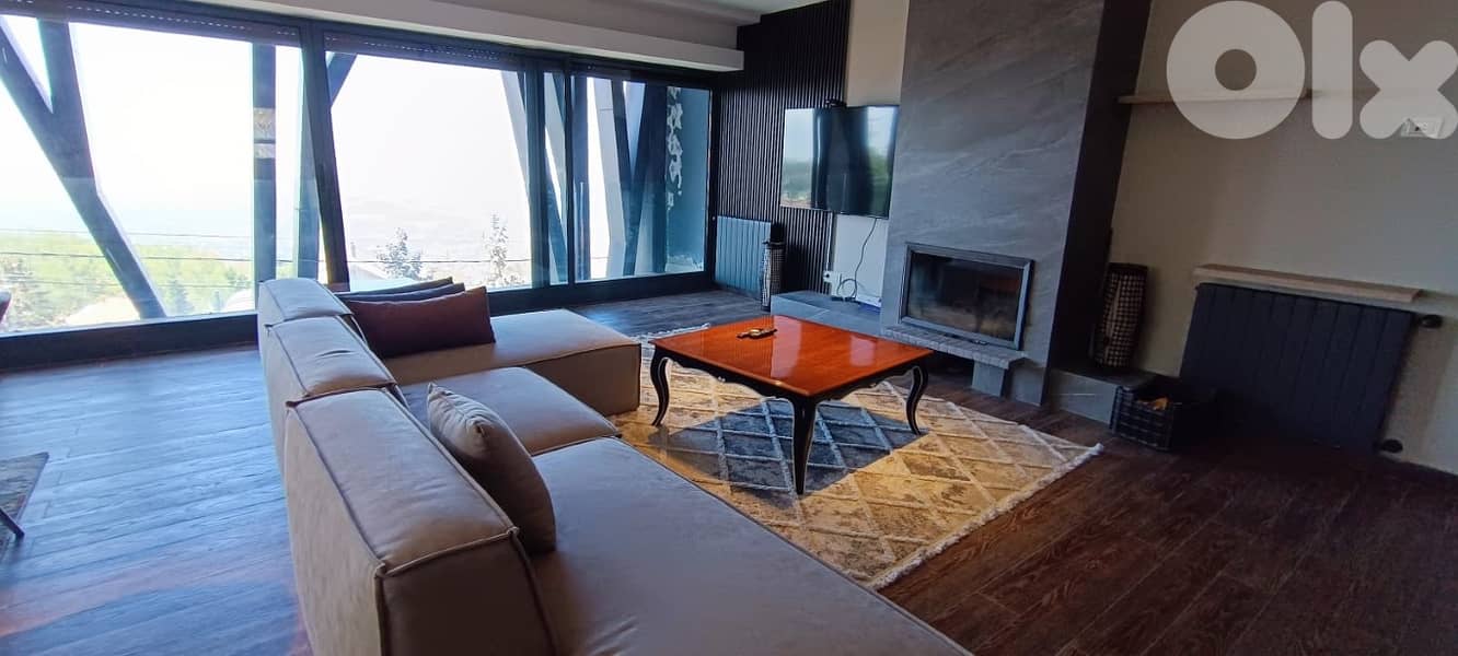 Duplex Chalet + Terrace For Rent In Faqra شاليه للاجار في فقرا 6