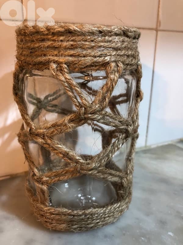 Candle holder Macrame 3