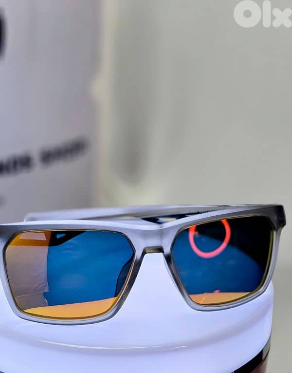 Oakley MAINLINK Grey Ink POLARIZED Galaxy Ruby Lens Sunglass XL 9264 4